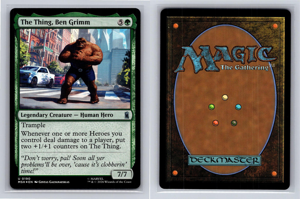 The Thing, Ben Grimm Marvel Super Heroes Magic: The Gathering Foil Near Mint