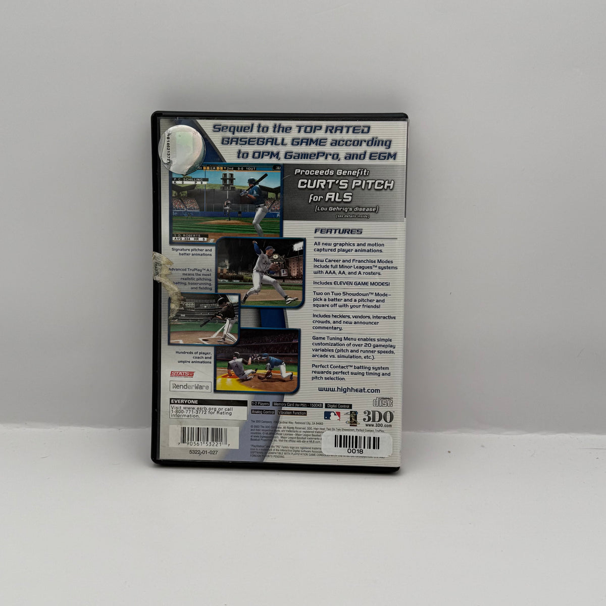 High Heat Major League Baseball 2004 - PS2 - CIB
