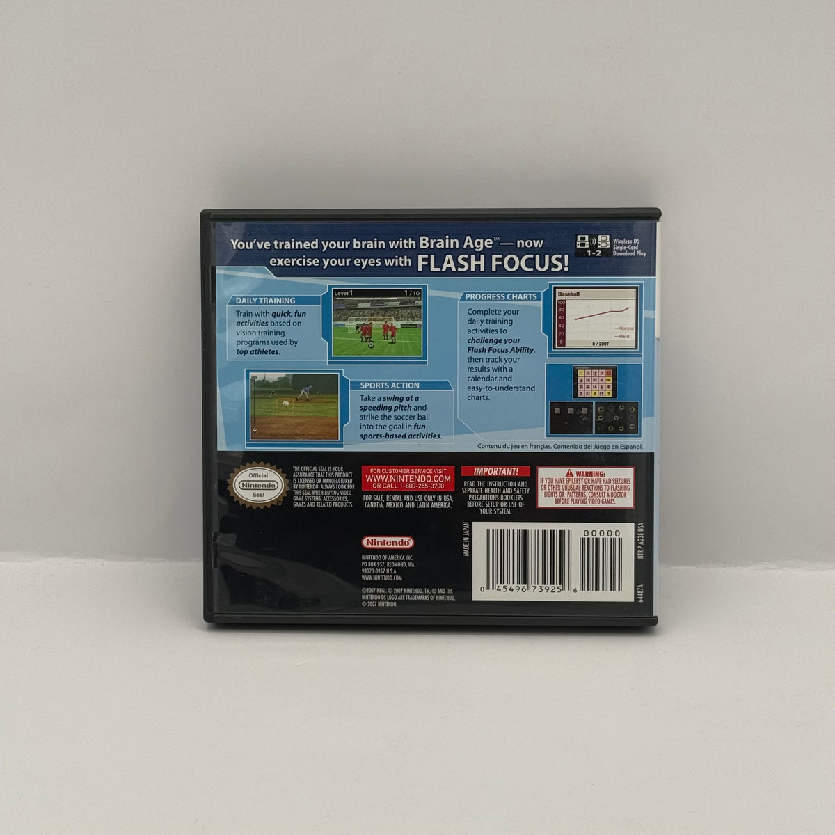 Flash Focus: Vision Training in Minutes a Day - Nintendo DS - CIB