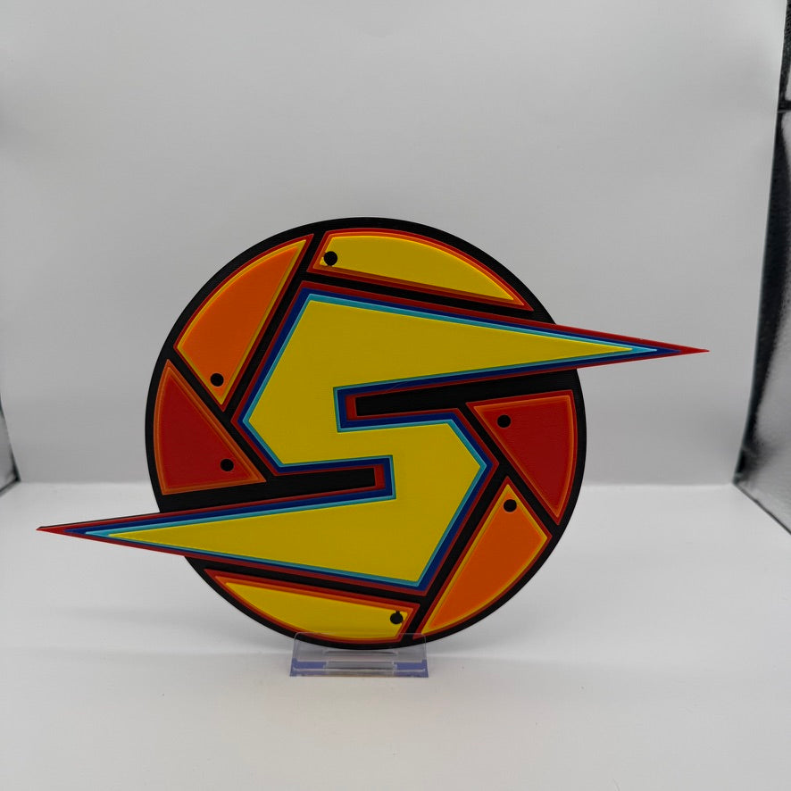 Samus "S" Logo – 3D Printed Wall Art / Display Piece