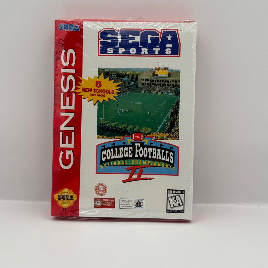 College Football's National Championship II - Sega Genesis - New Sealed