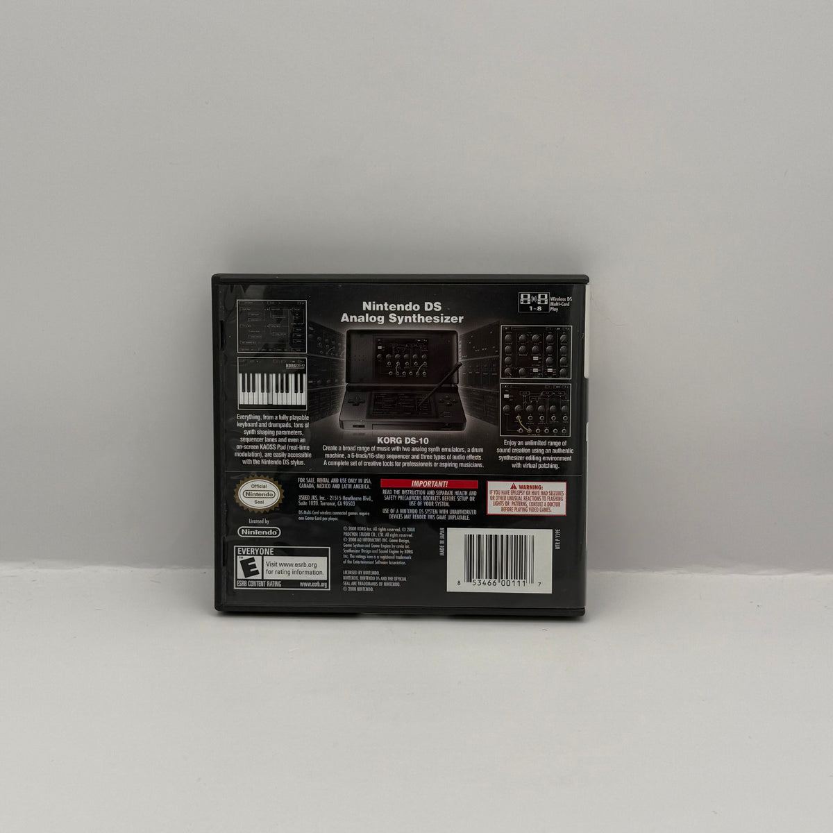 KORG DS-10 Synthesizer - Nintendo DS - CIB