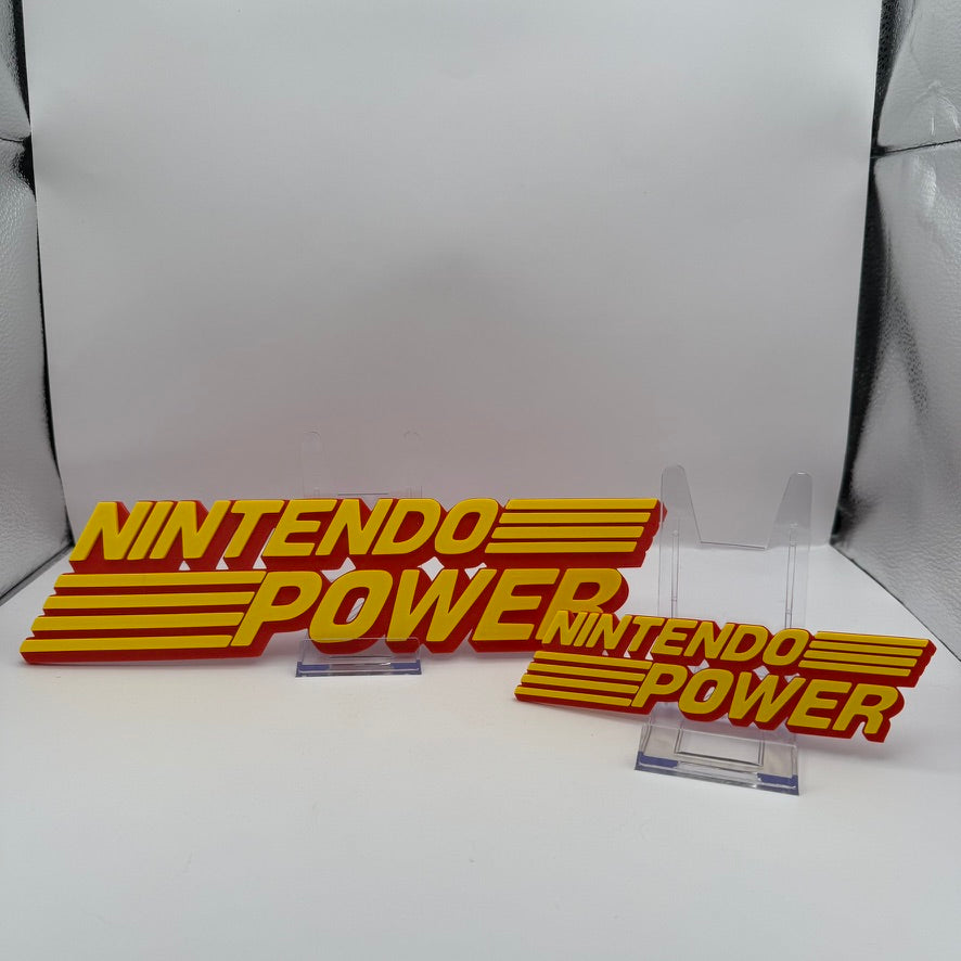 Logo Nintendo Power – Pièce murale/décorative imprimée en 3D