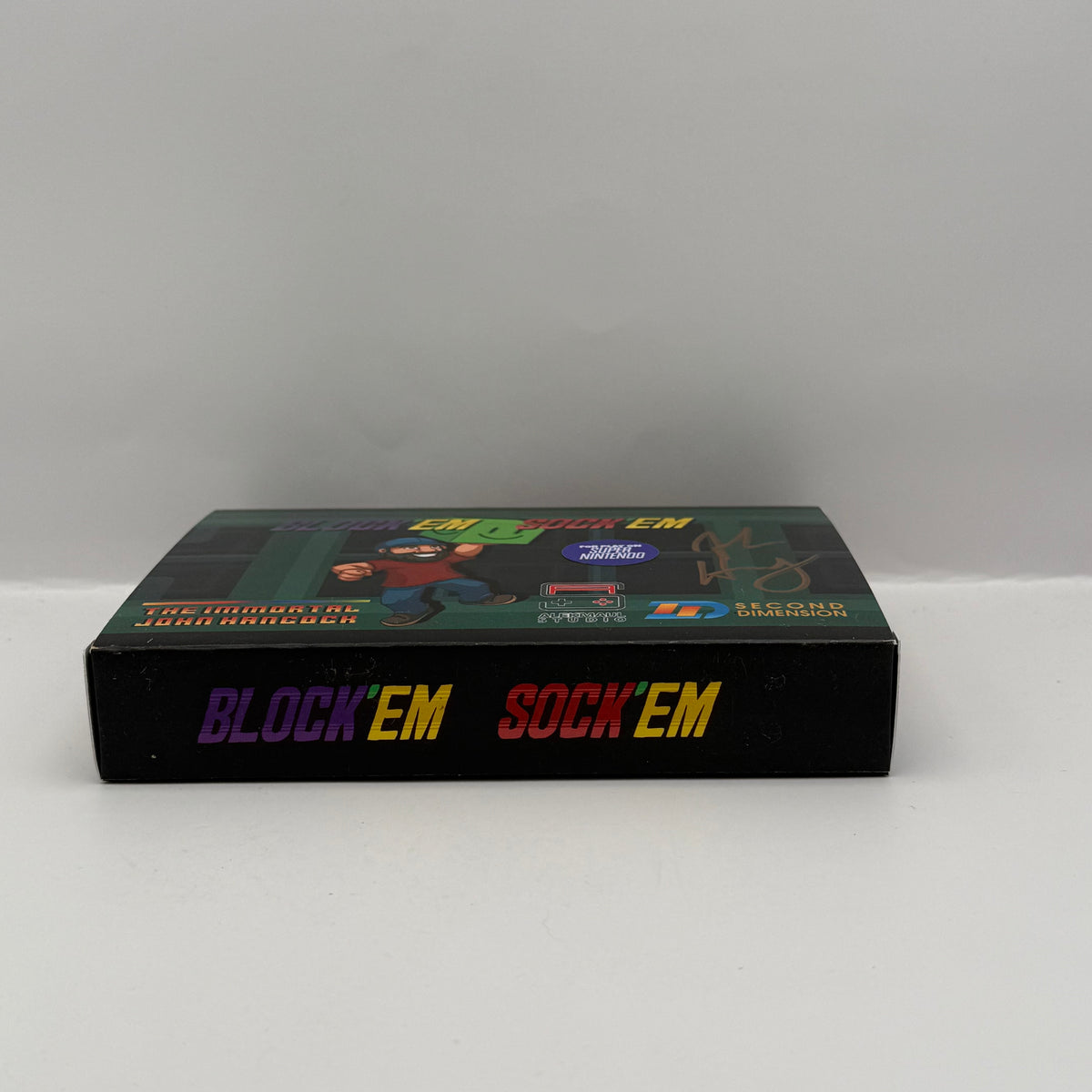 Super Block'em Sock'em (Signed by John Hancock) - SNES - CIB