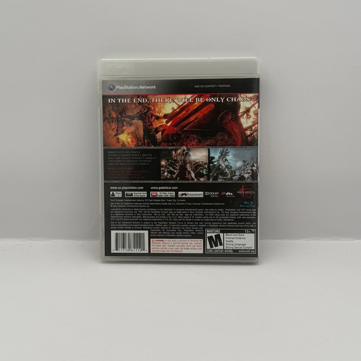 God of War III - PS3 - CIB