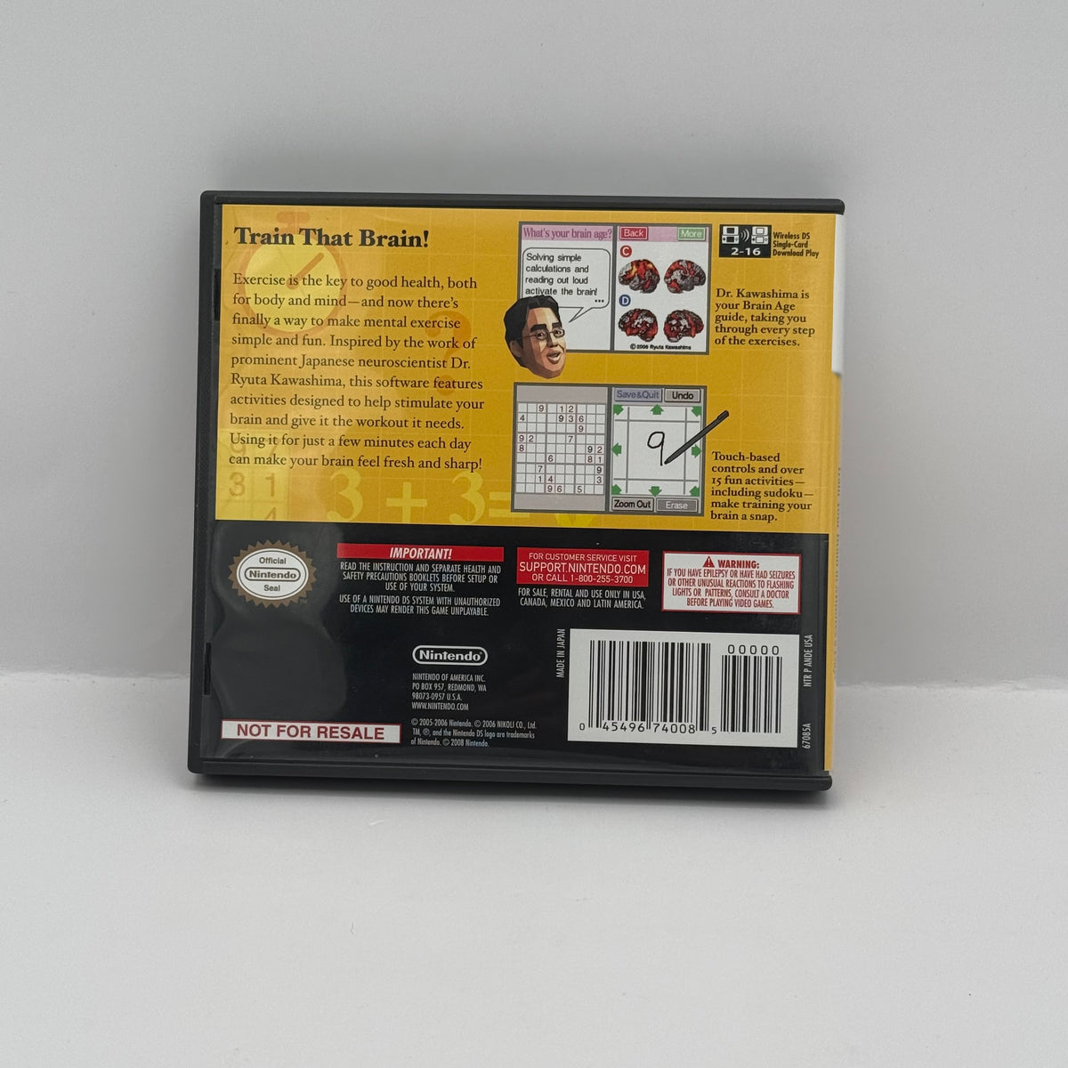 Brain Age: Train Your Brain in Minutes a Day! - Nintendo DS - CIB
