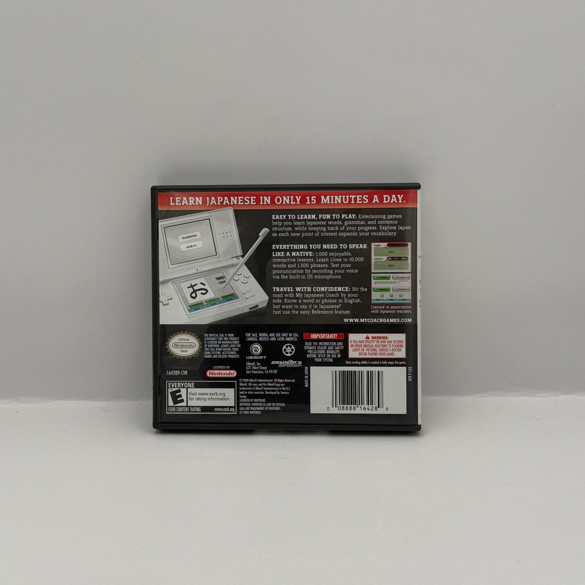 My Japanese Coach - Nintendo DS - Case & Manual Only (No Game)