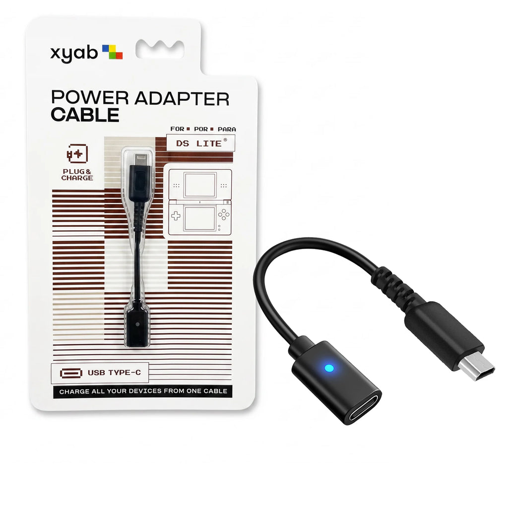 Nintendo DS Lite USB-C Power Adapter Cable