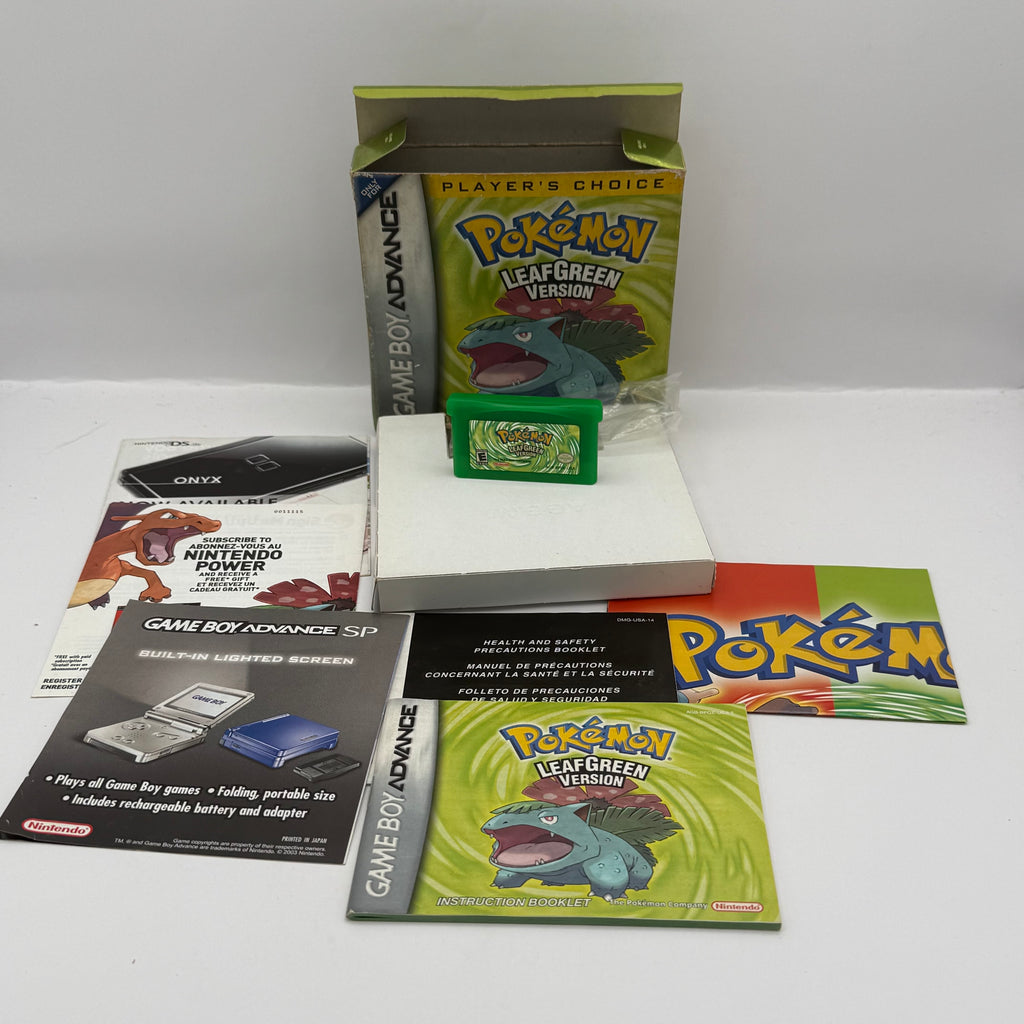 Pokémon LeafGreen Version (Player's Choice) - Game Boy Advance - CIB