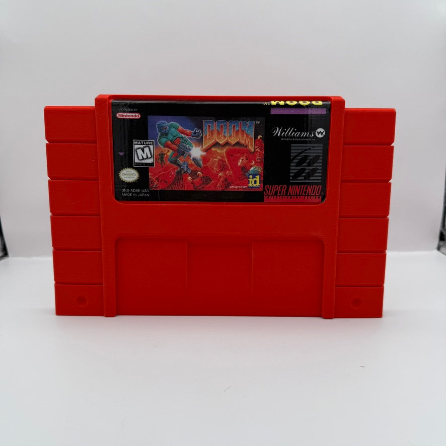 Doom Giant SNES Cartridge — 3D Printed Display Piece