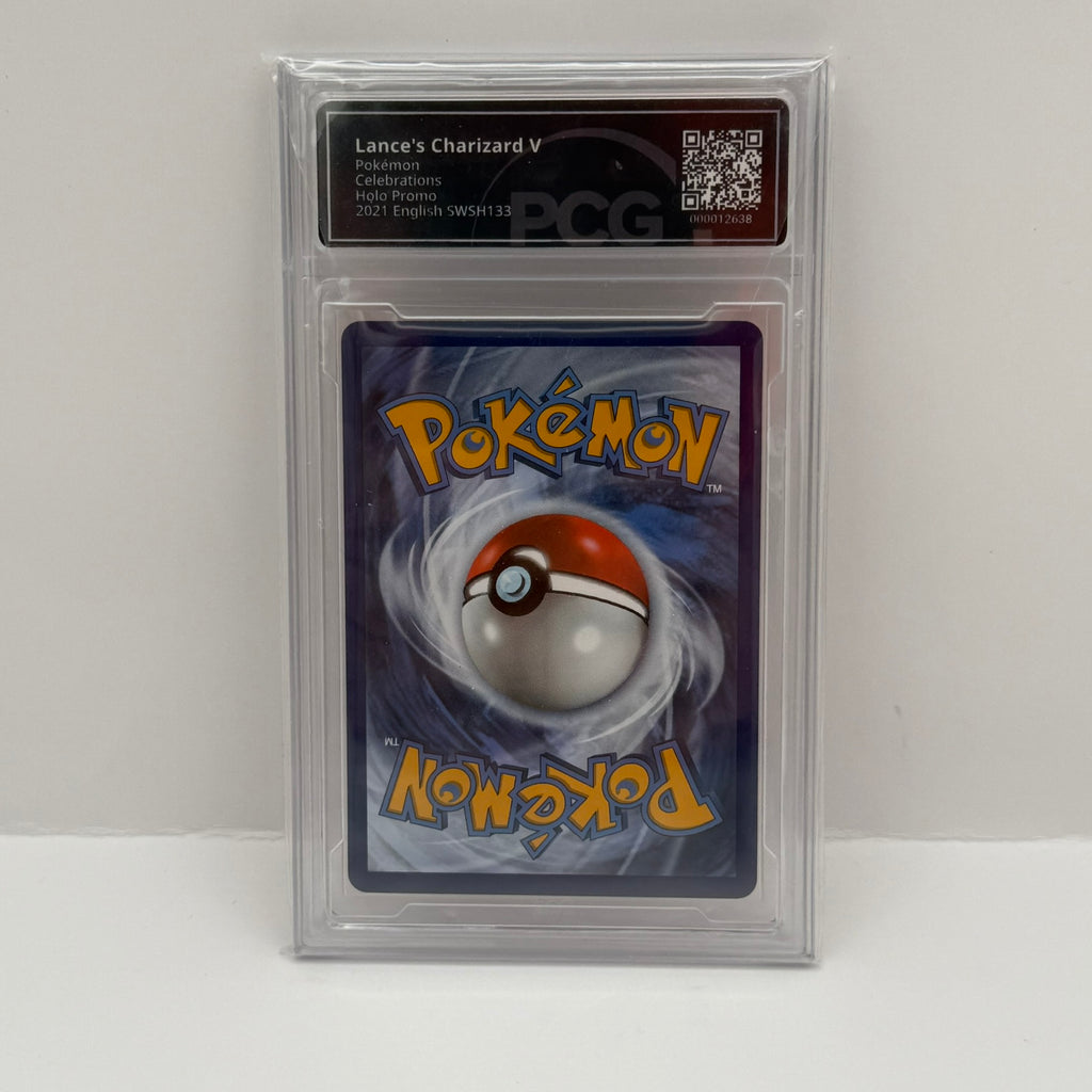 Lance's Charizard V Celebrations Holo Promo #SWSH133 PCG 8.5 NM-Mint+