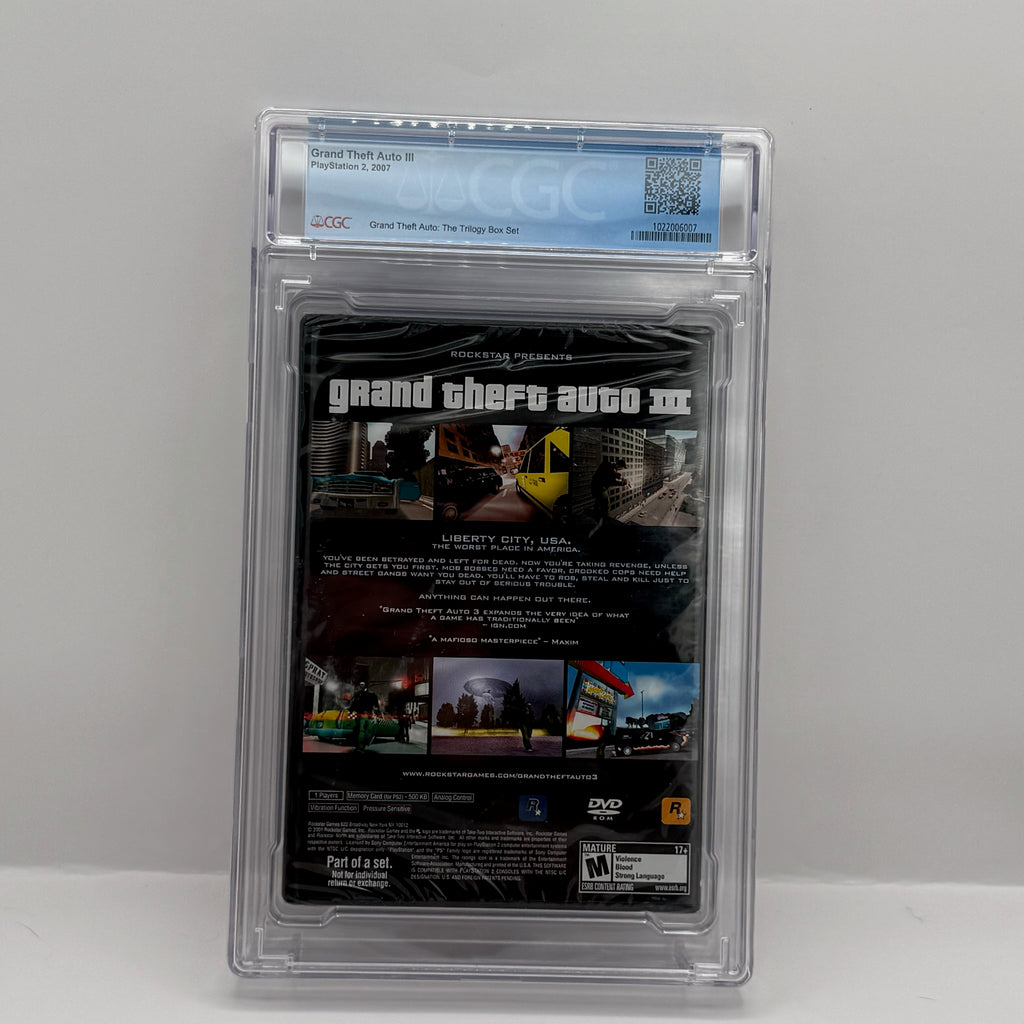 Grand Theft Auto III - PS2 CGC 9.6 A+