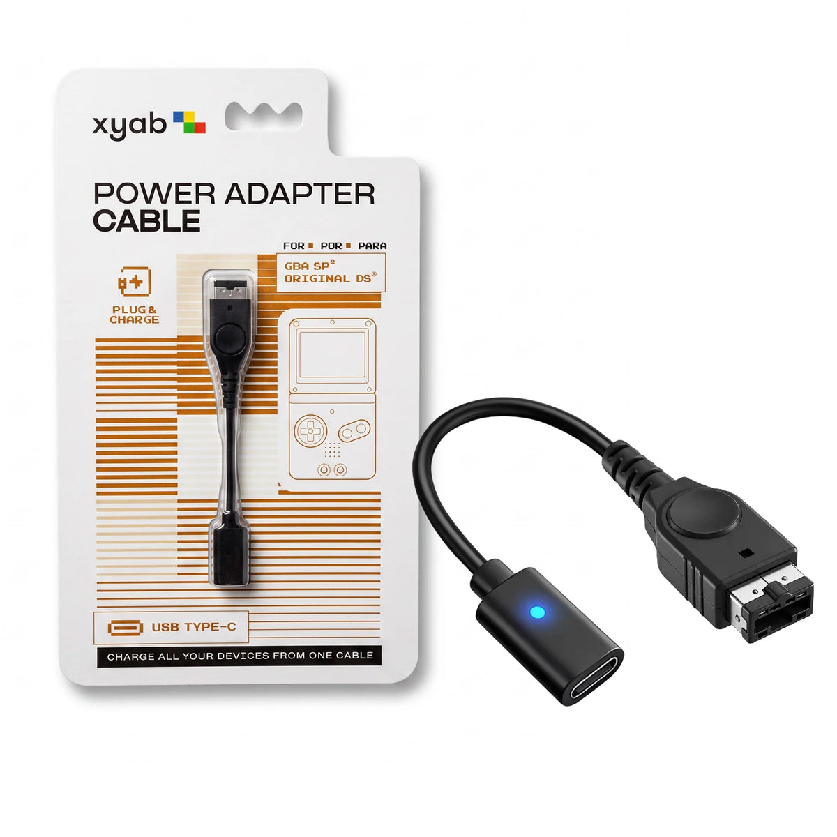 GBA SP / Original DS USB-C Power Adapter Cable