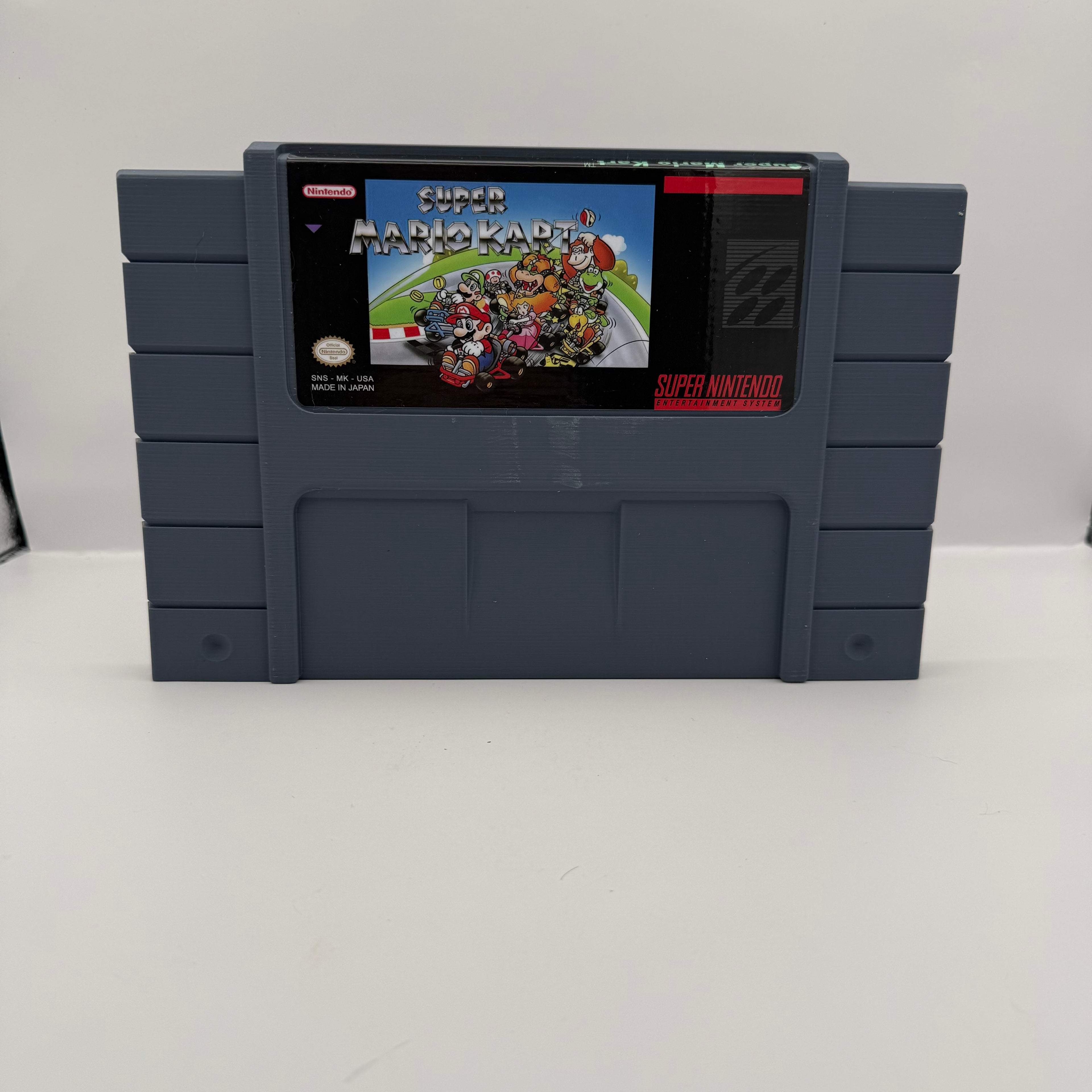 Super Mario Kart Giant SNES Cartridge — 3D Printed Display Piece