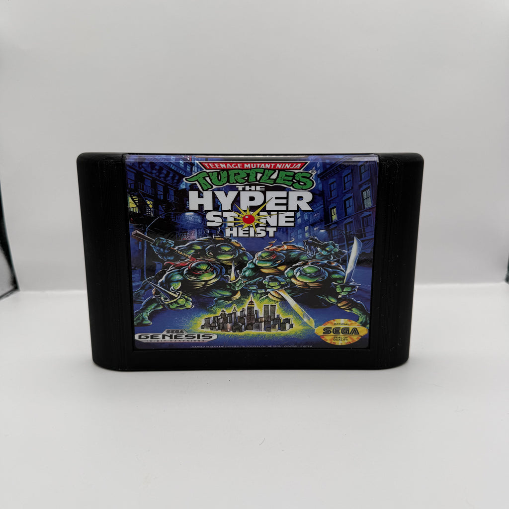 Les Tortues Ninja Le Casse de l'Hyperpierre Cartouche Mega Drive géante — Pièce d'affichage imprimée en 3D