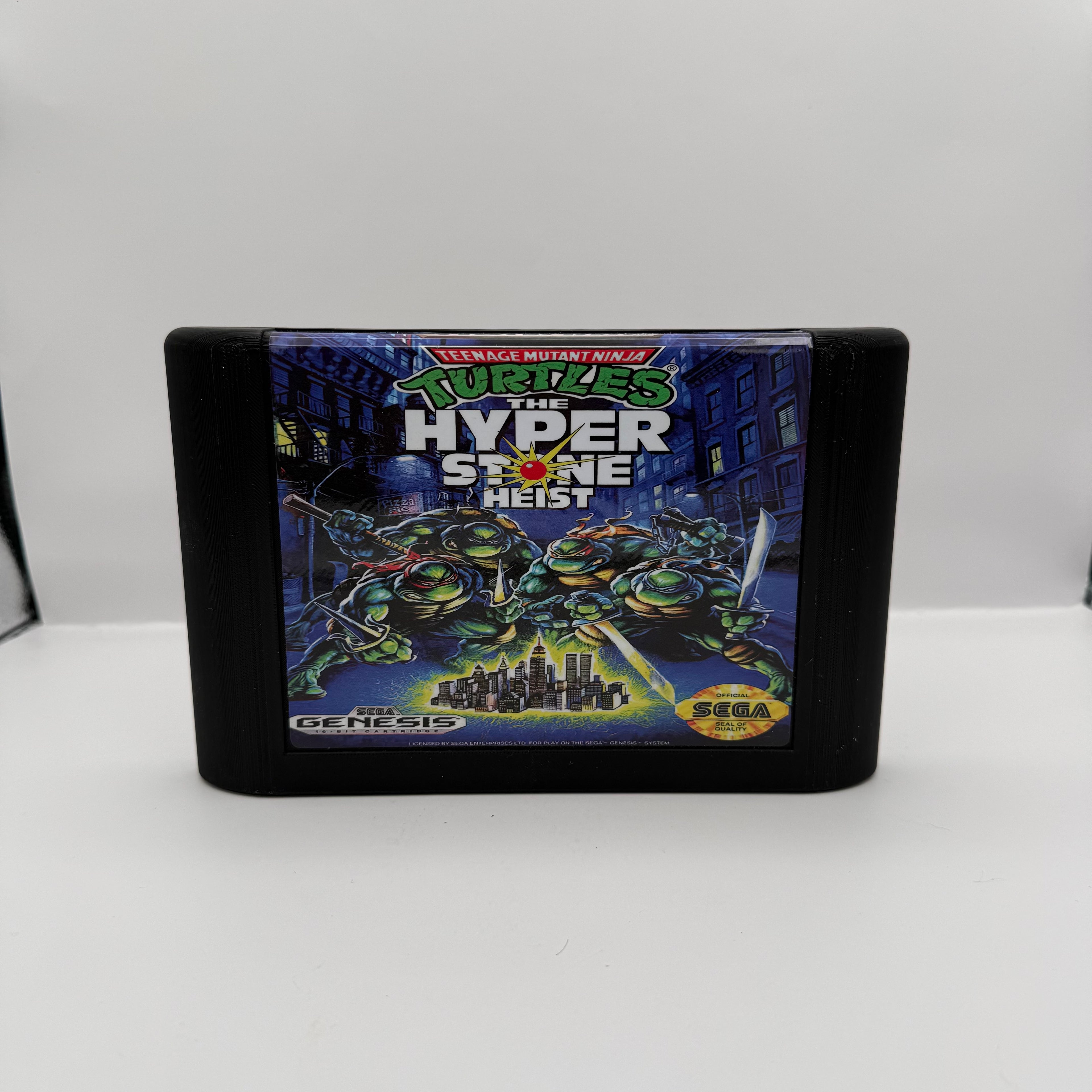 Teenage Mutant Ninja Turtles The Hyper Stone Heist Giant Genesis Cartridge — 3D Printed Display Piece