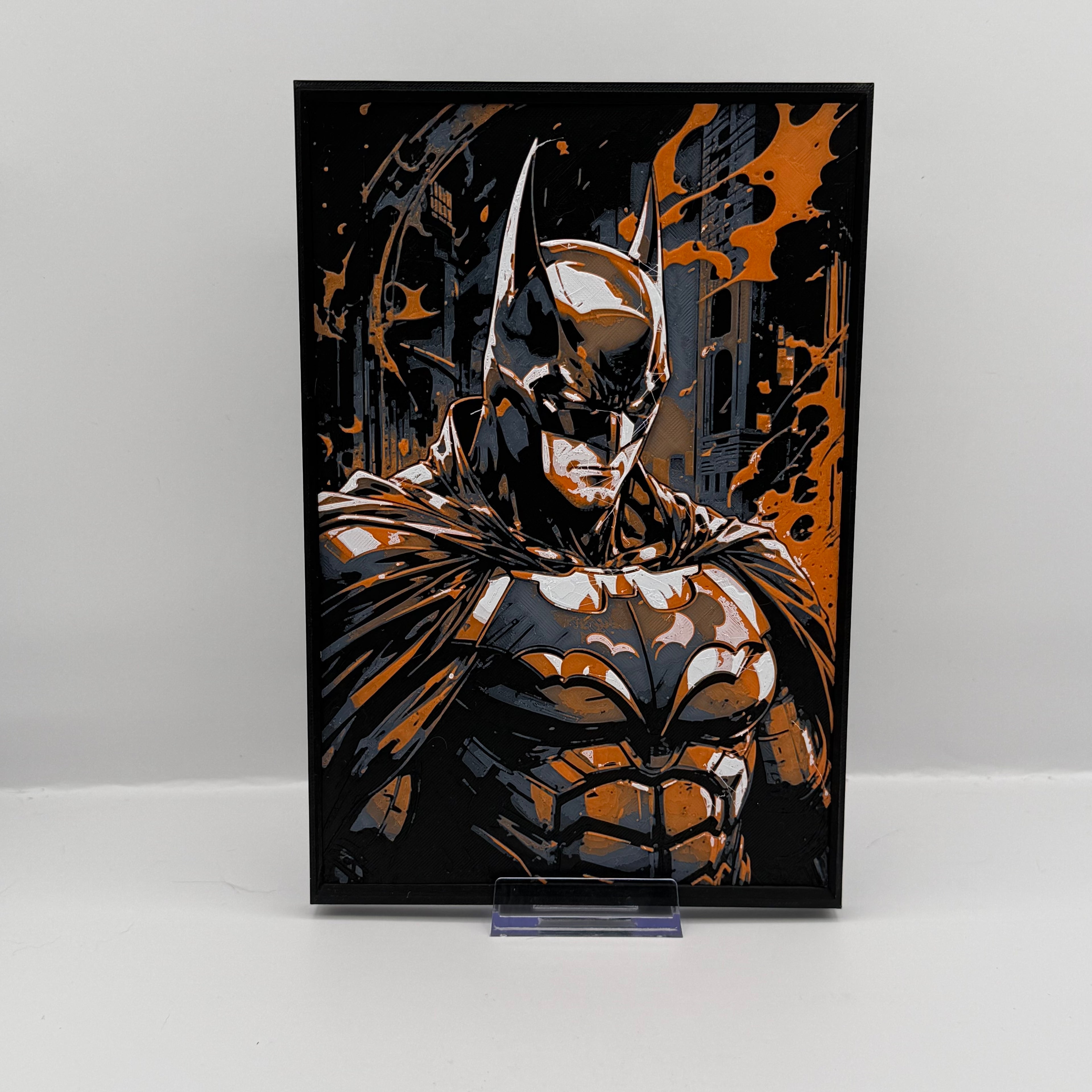 Batman Framed Filament Art Display Piece