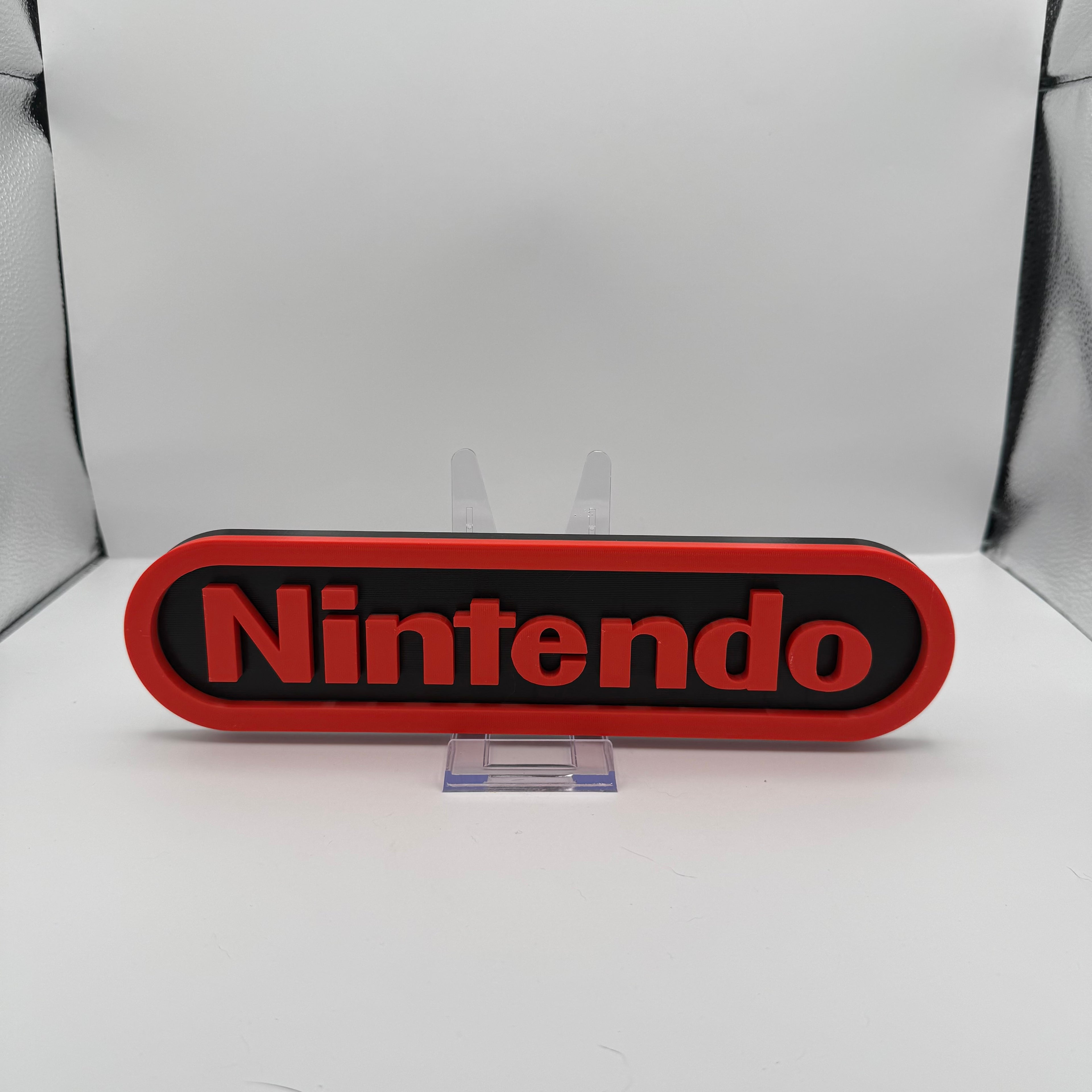 Logo ovale Nintendo – Impression 3D (noir)