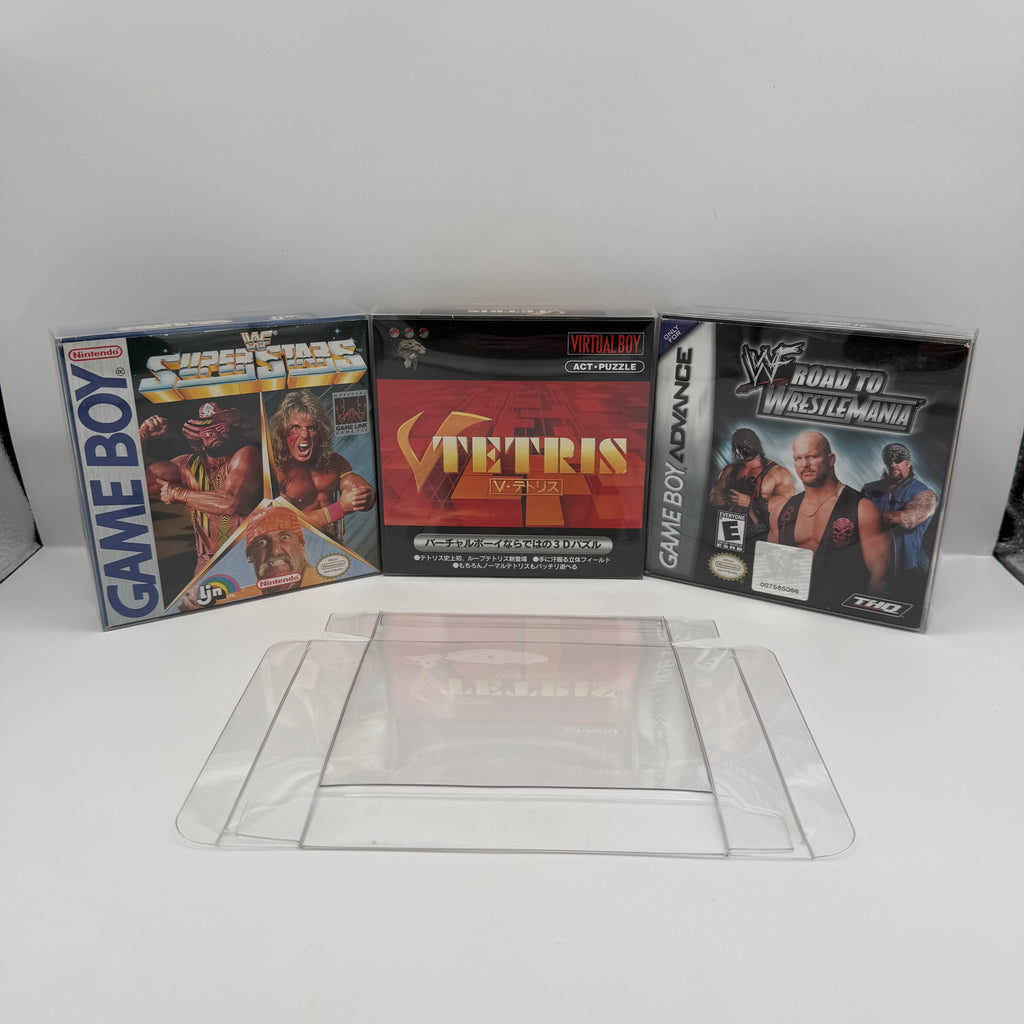 Game Boy, GBC, GBA & Virtual Boy Box Protector – .35mm 14mil PET Archive Grade