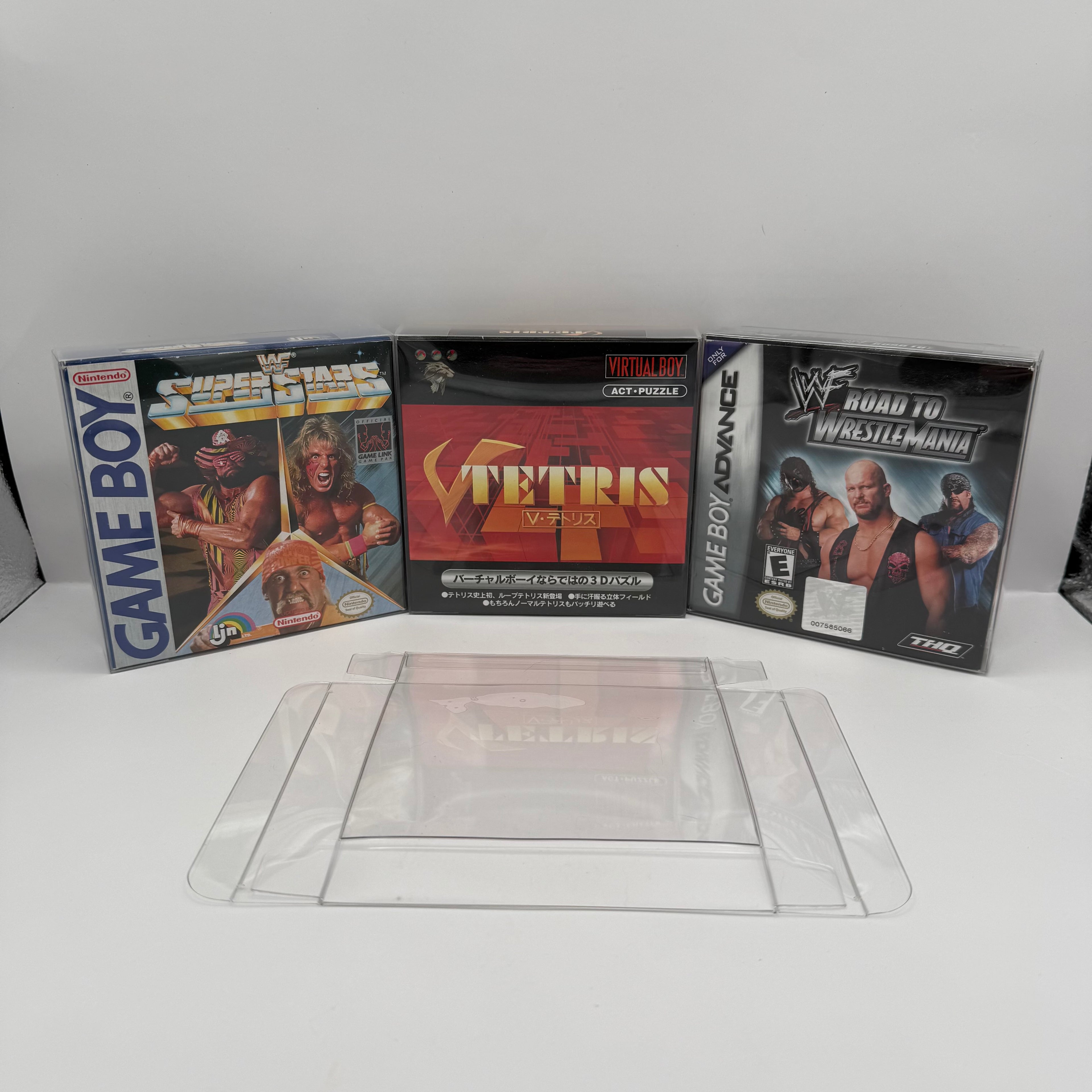 Game Boy, GBC, GBA & Virtual Boy Box Protector – .35mm 14mil PET Archive Grade