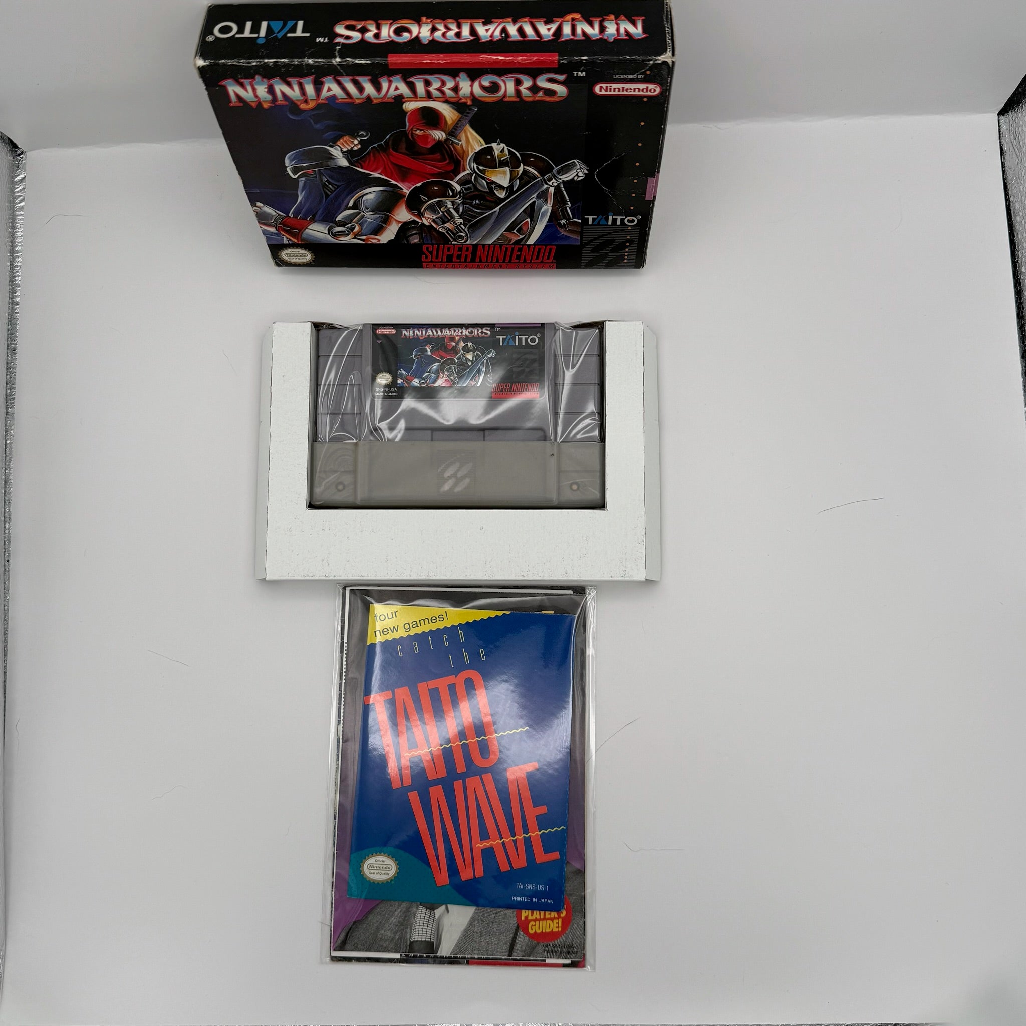 The Ninja Warriors - SNES CIB (Complete In Box) w/ All Inserts