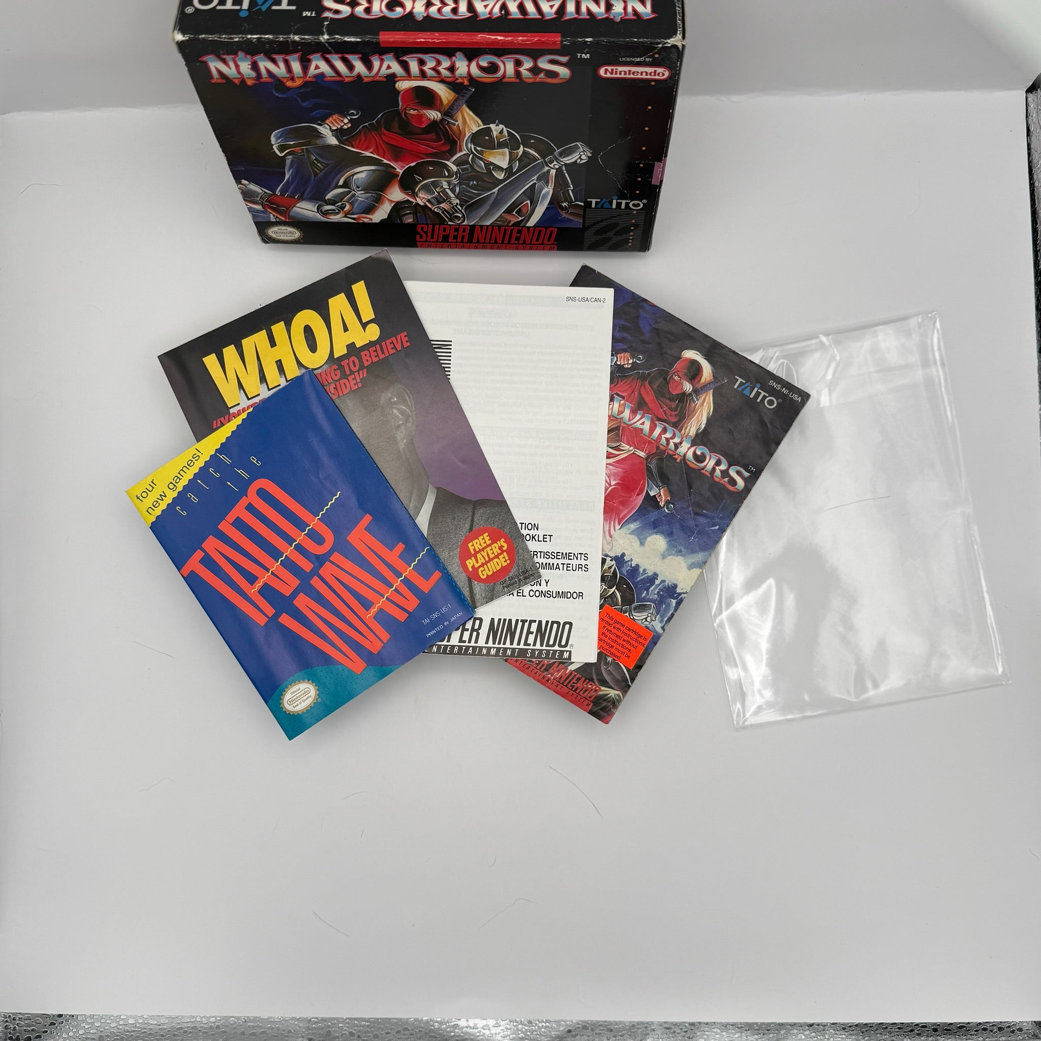 The Ninja Warriors - SNES CIB (Complete In Box) w/ All Inserts