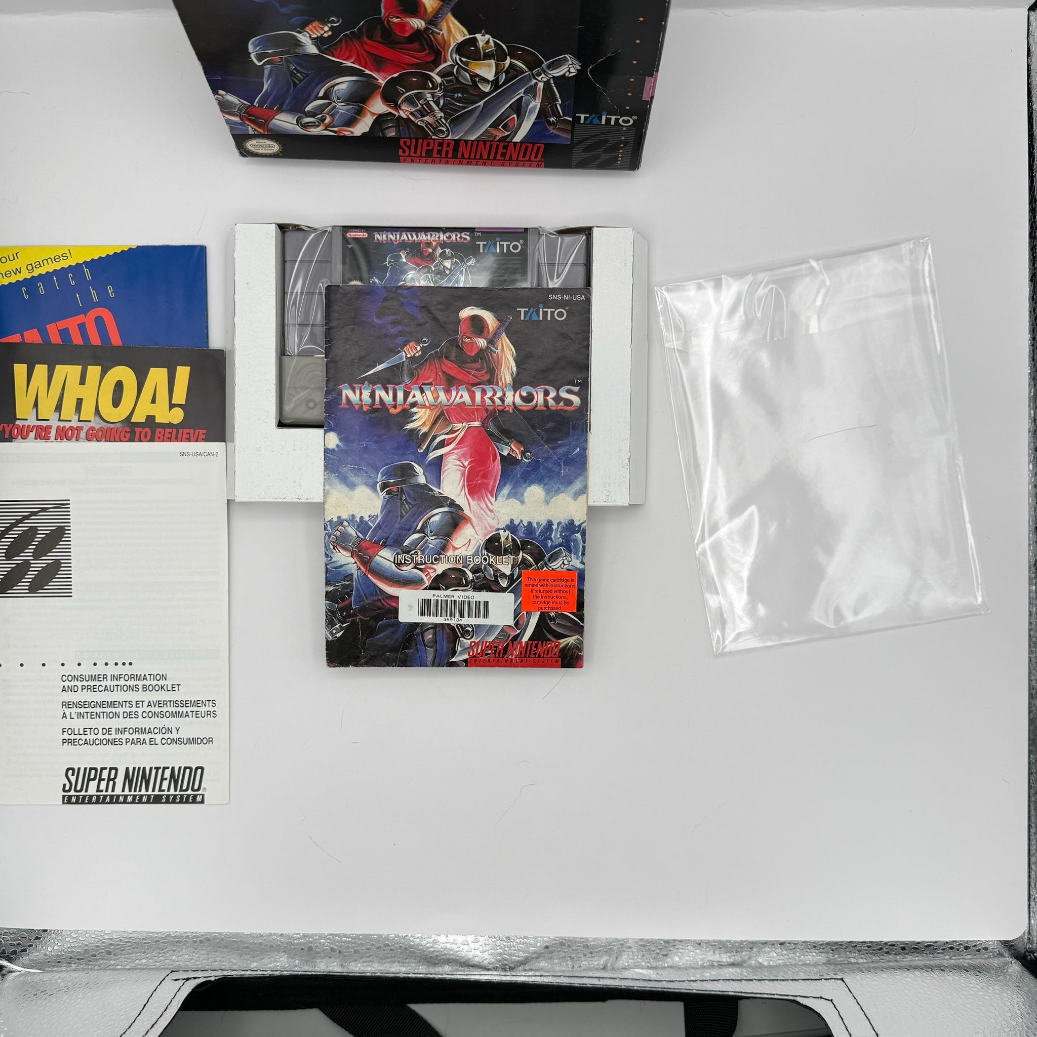 The Ninja Warriors - SNES CIB (Complete In Box) w/ All Inserts