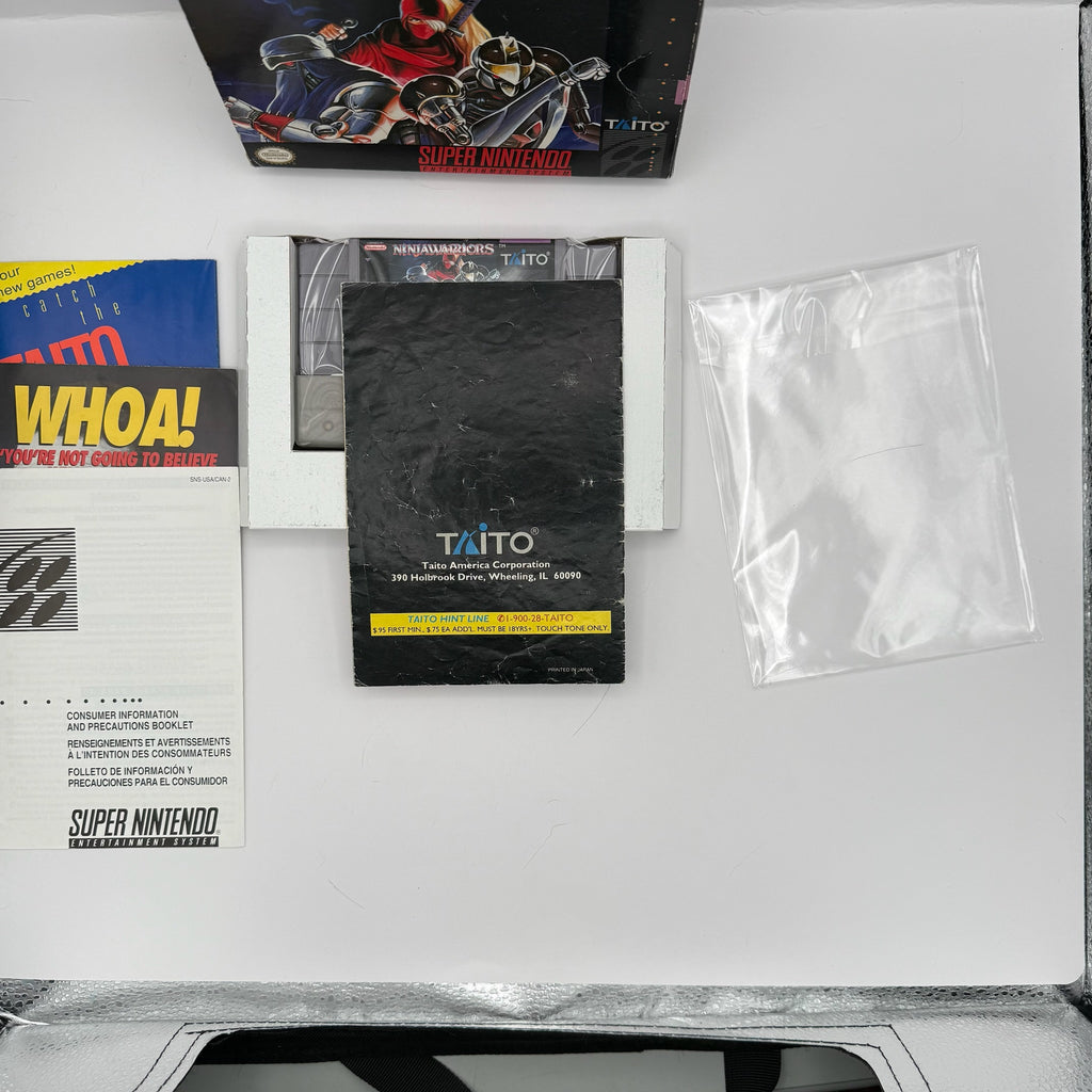 The Ninja Warriors - SNES CIB (Complete In Box) w/ All Inserts