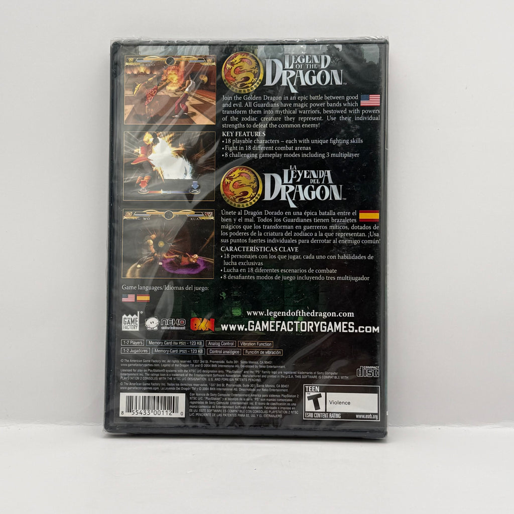 Legend of the Dragon for PlayStation 2 - New Sealed