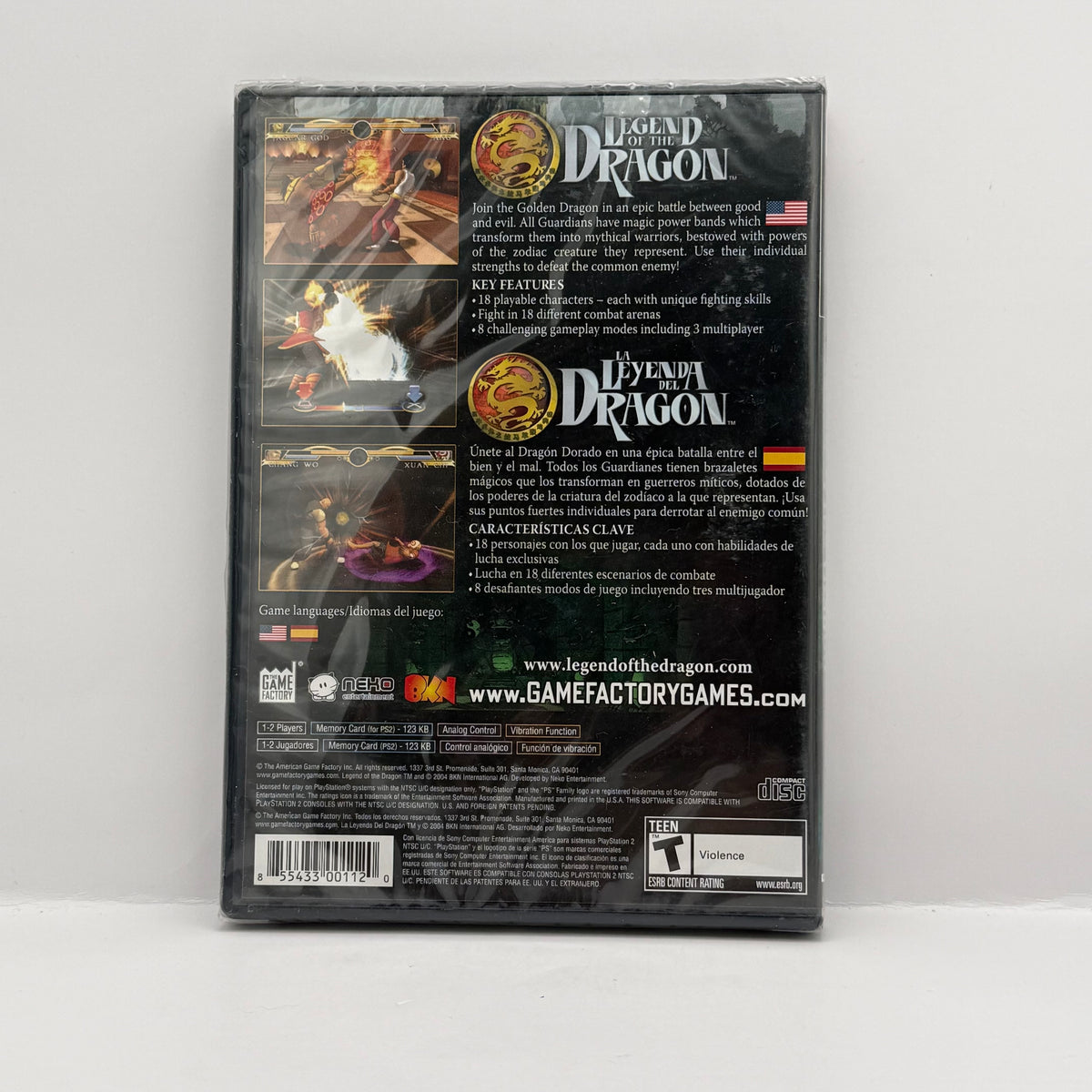 Legend of the Dragon for PlayStation 2 - New Sealed