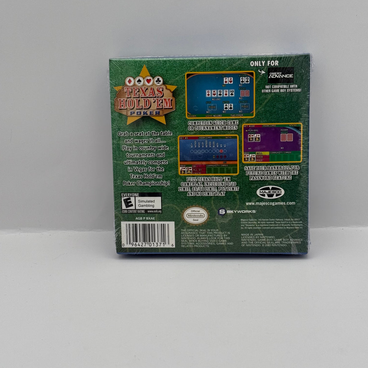 Texas Hold 'Em Poker - Game Boy Advance (Brand New Sealed)