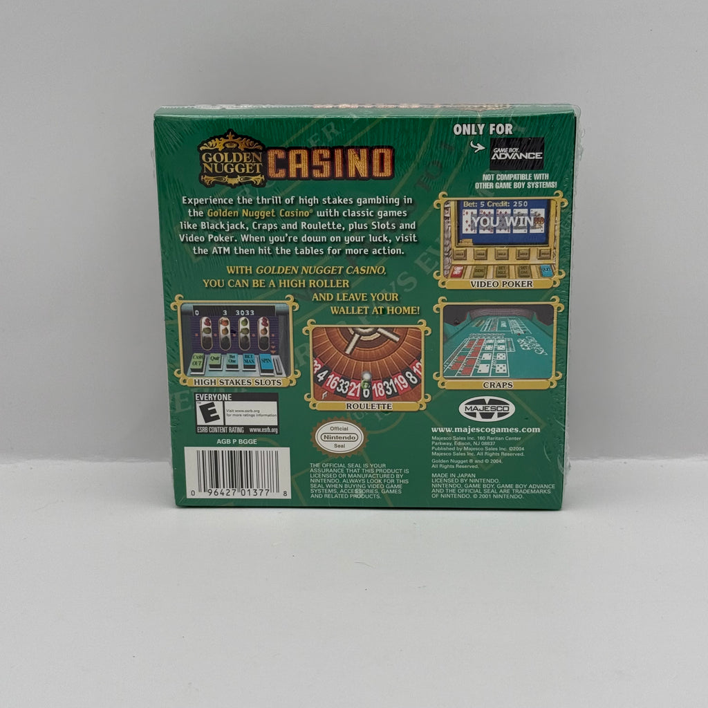 Golden Nugget Casino - Game Boy Advance (Brand New Sealed)