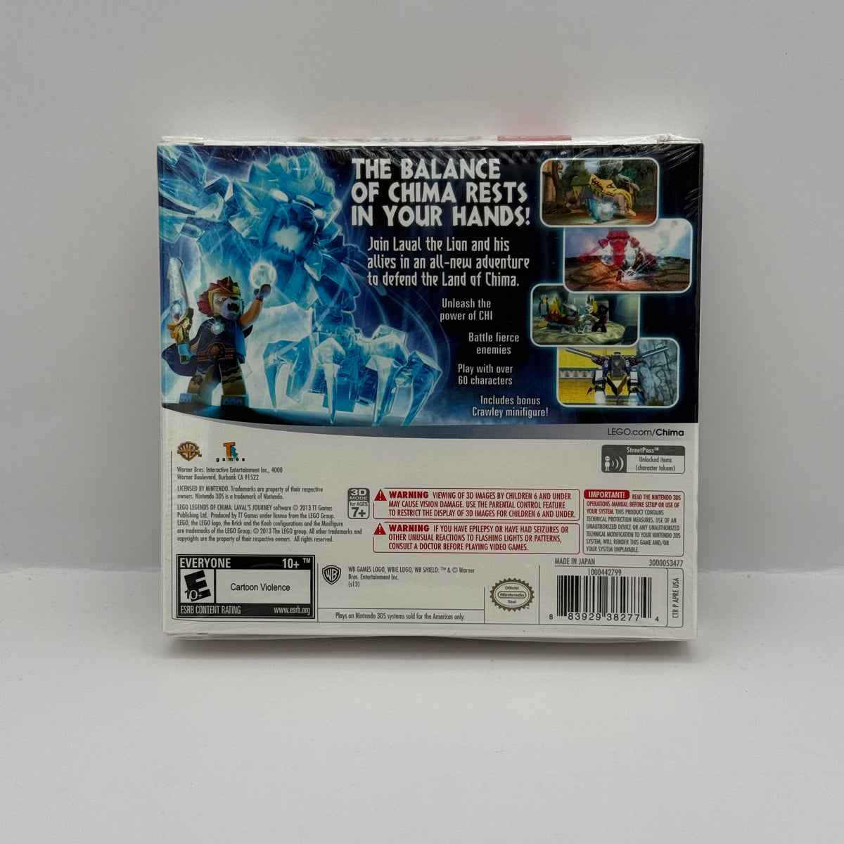 LEGO Legends of Chima: Laval's Journey - Nintendo 3DS w/ Crawley Minifigure (Brand New Sealed)