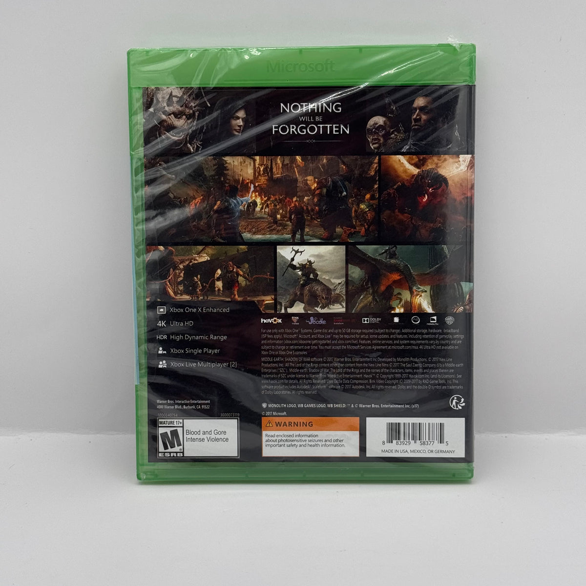 Middle-earth: Shadow of War (Xbox One)