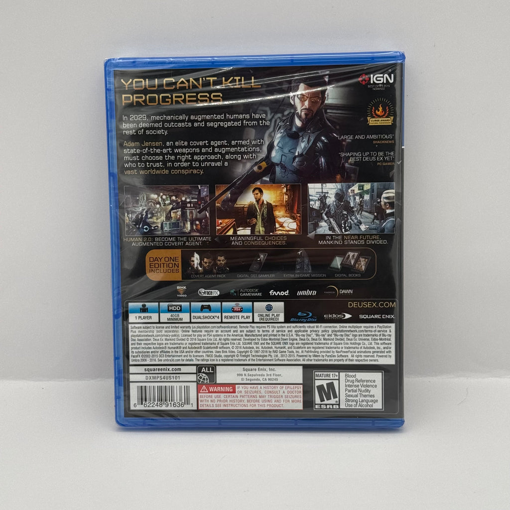 Deus Ex: Mankind Divided - Day One Edition (PS4)