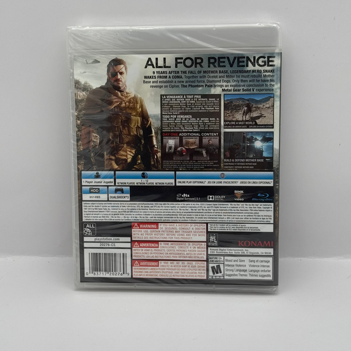 Metal Gear Solid V: The Phantom Pain - Day One Edition (PS3)