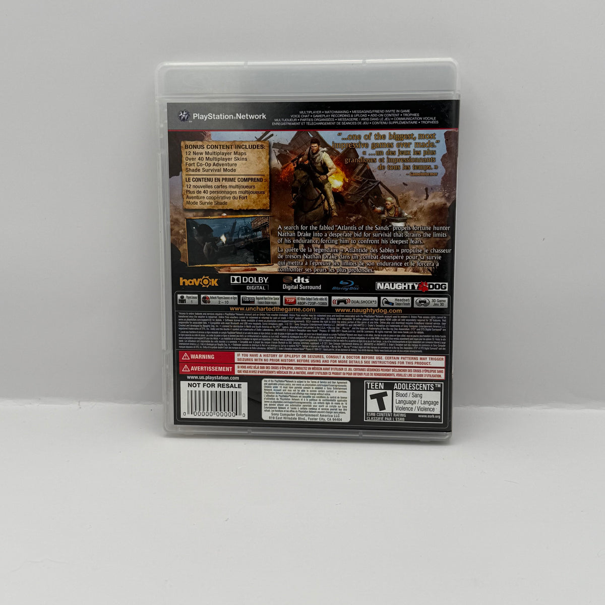 Uncharted 3: Drake's Deception - PS3 - CIB