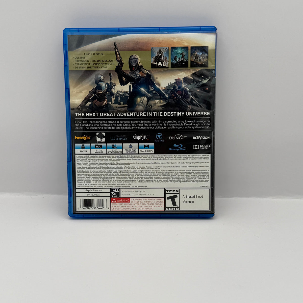 Destiny: The Taken King Legendary Edition - PS4 - CIB