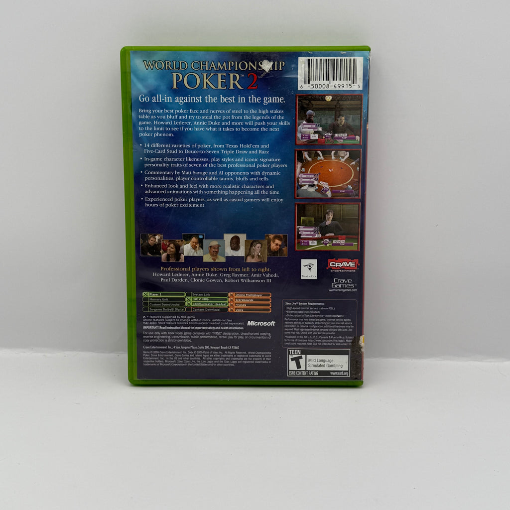World Championship Poker 2: Featuring Howard Lederer - Original Xbox - CIB