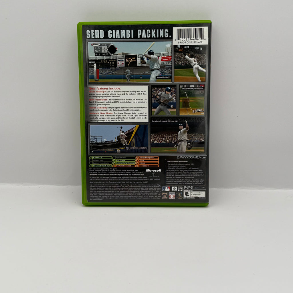 ESPN Major League Baseball - Original Xbox - CIB