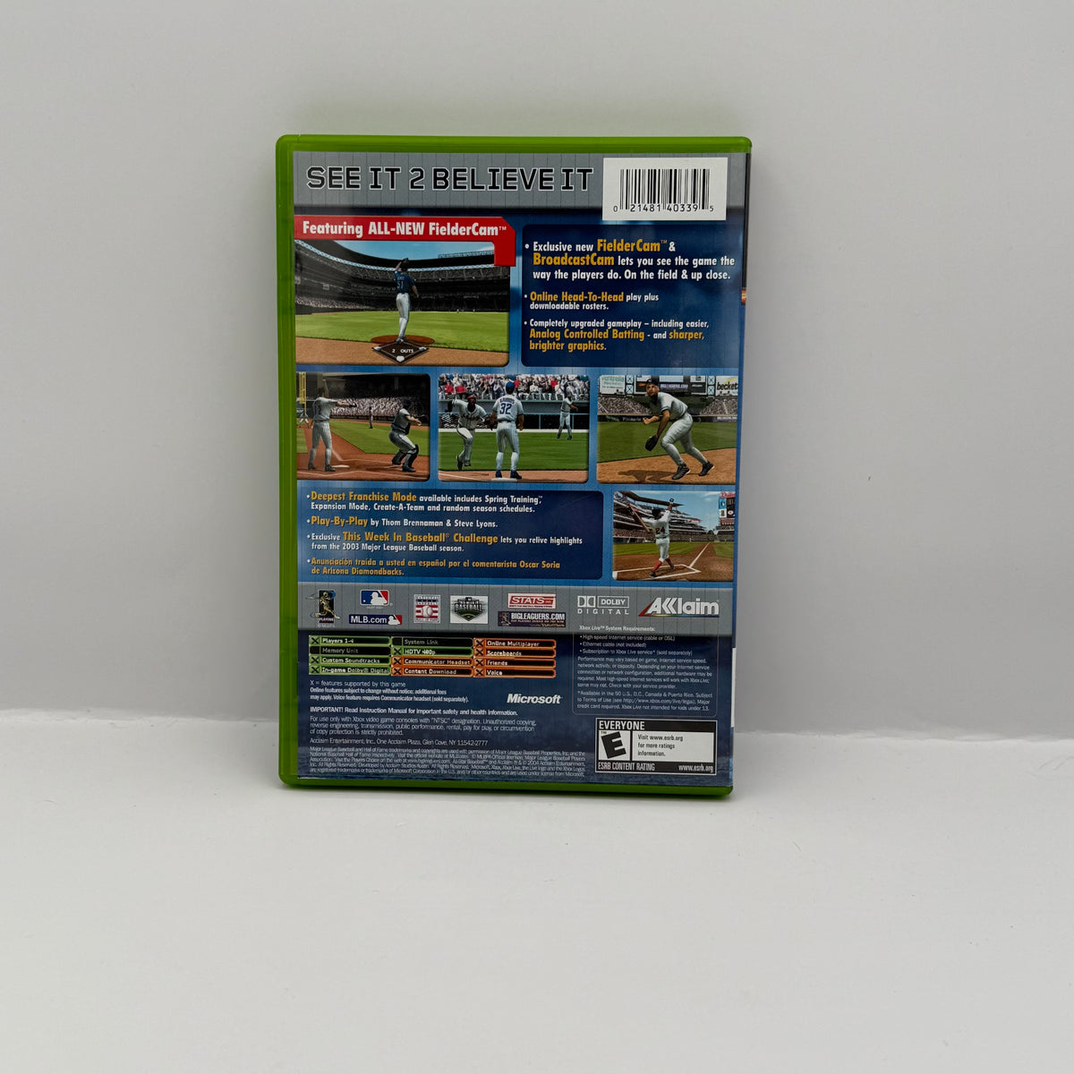 All-Star Baseball 2005 Featuring Derek Jeter - Original Xbox - CIB
