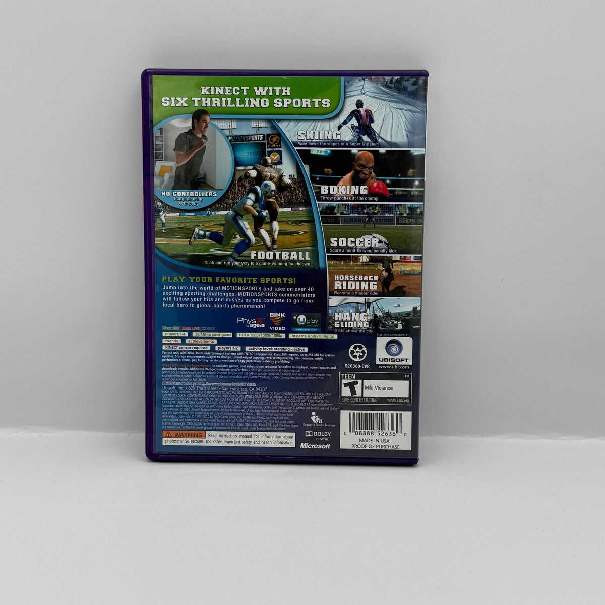 MotionSports: Play for Real - Xbox 360 - CIB