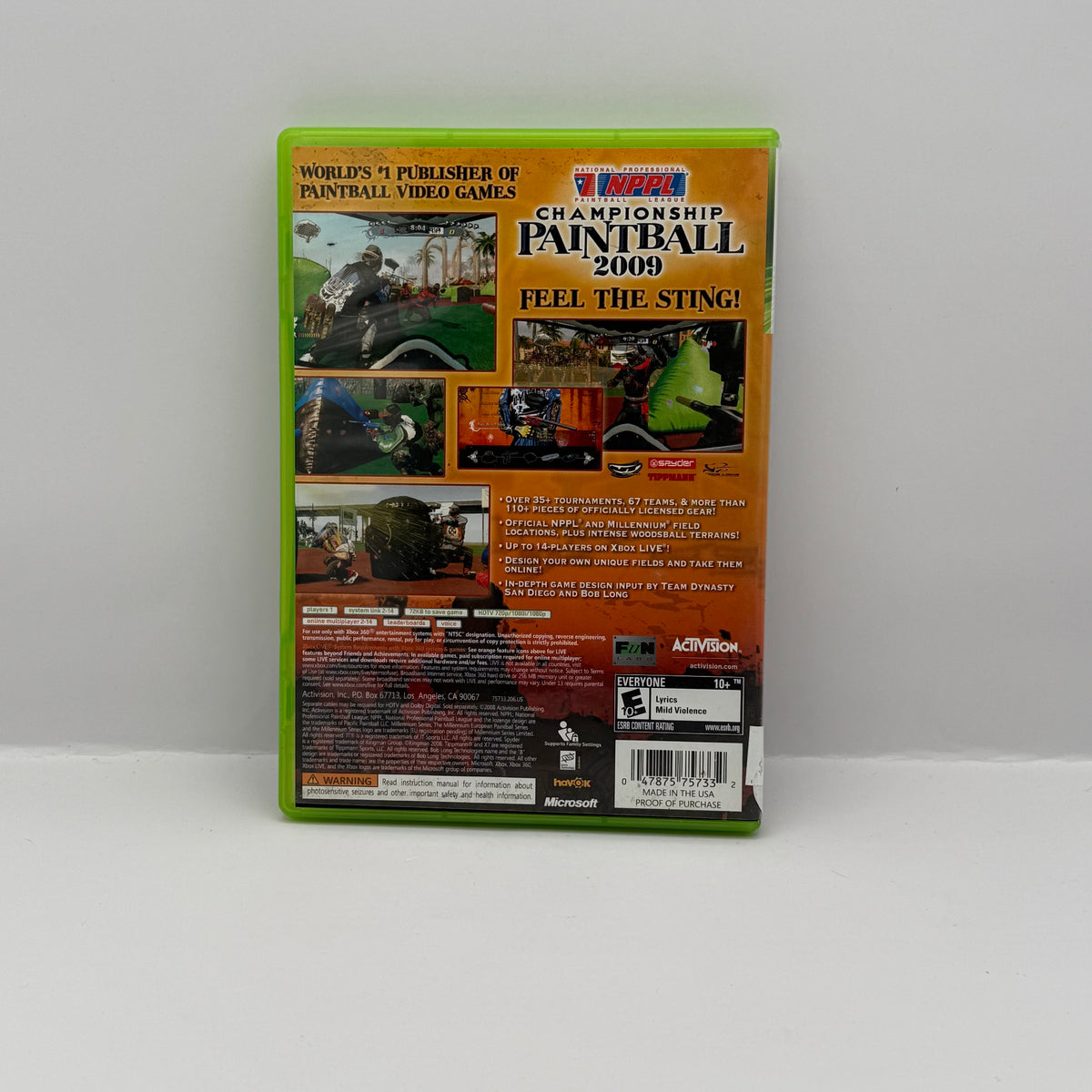 NPPL Championship Paintball 2009 - Xbox 360 - CIB