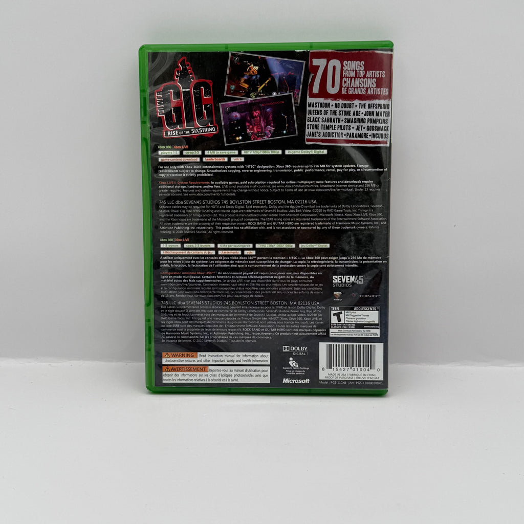 Power Gig: Rise of the SixString (Game Only) - Xbox 360 - CIB