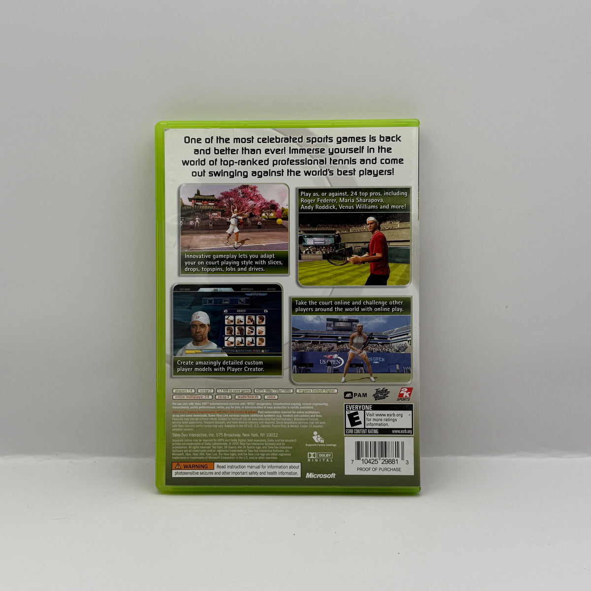 Top Spin 2 - Xbox 360 - CIB