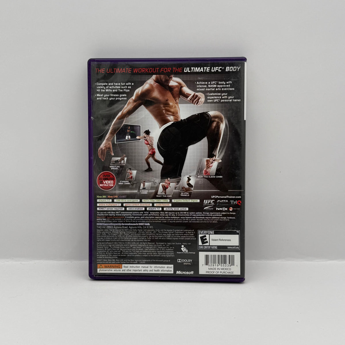 UFC Personal Trainer: The Ultimate Fitness System - Xbox 360 - CIB
