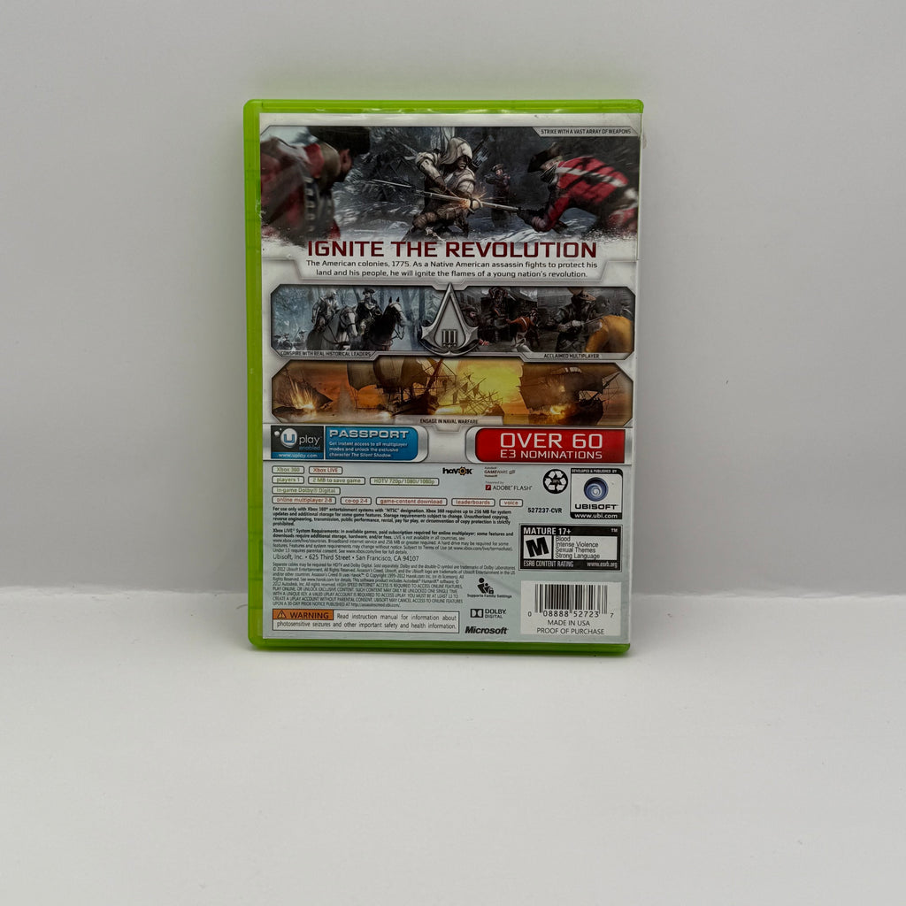 Assassin's Creed III - Xbox 360 - CIB
