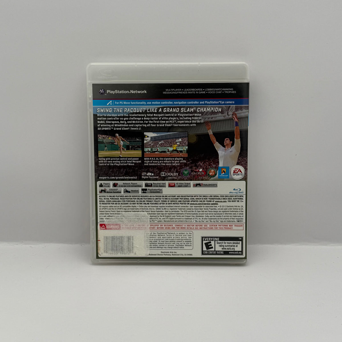 Grand Slam Tennis 2 - PS3 - CIB