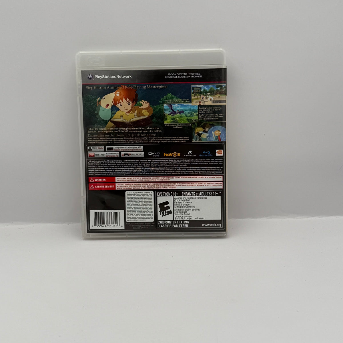 Ni no Kuni: Wrath of the White Witch - PS3 - CIB