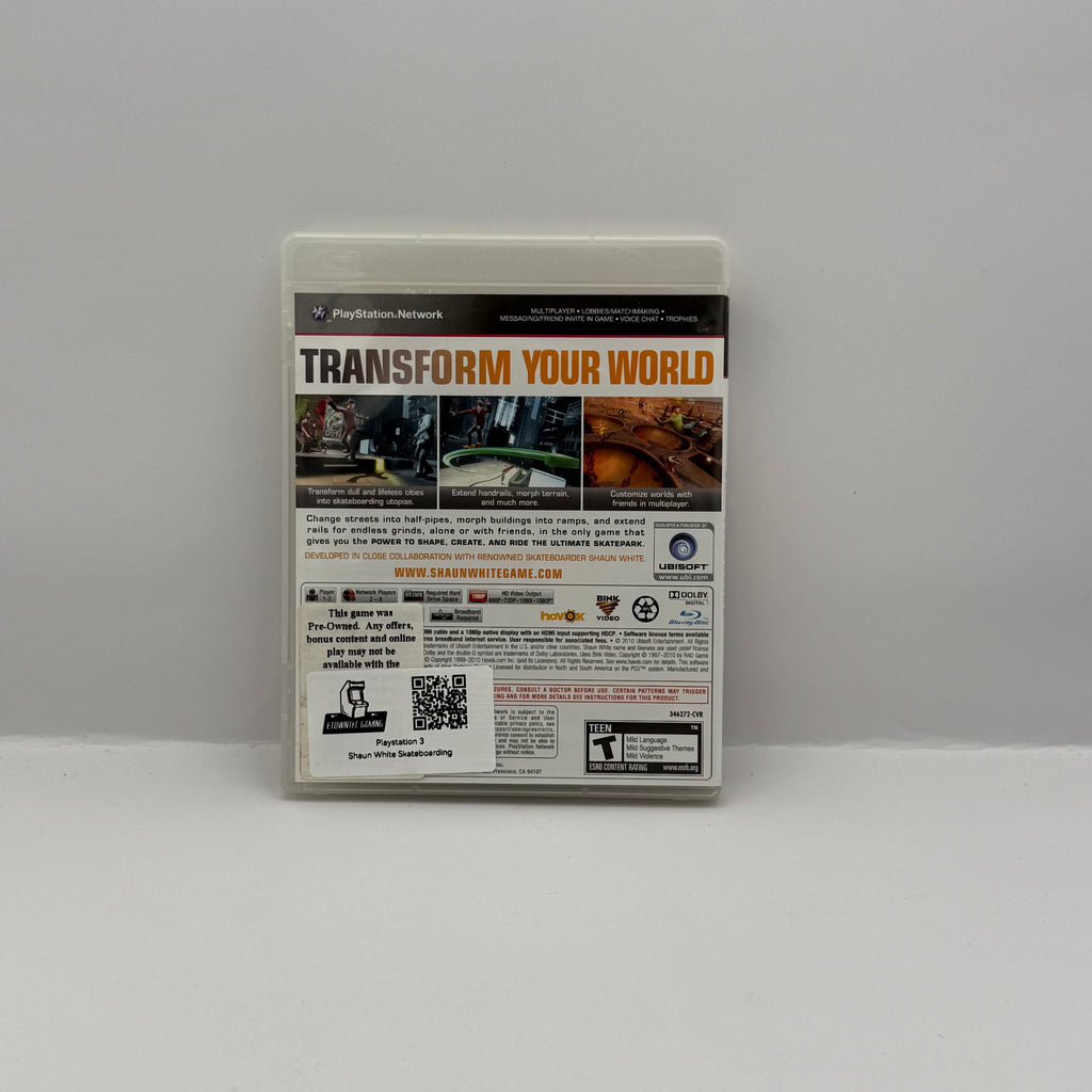 Shaun White Skateboarding - PS3 - CIB